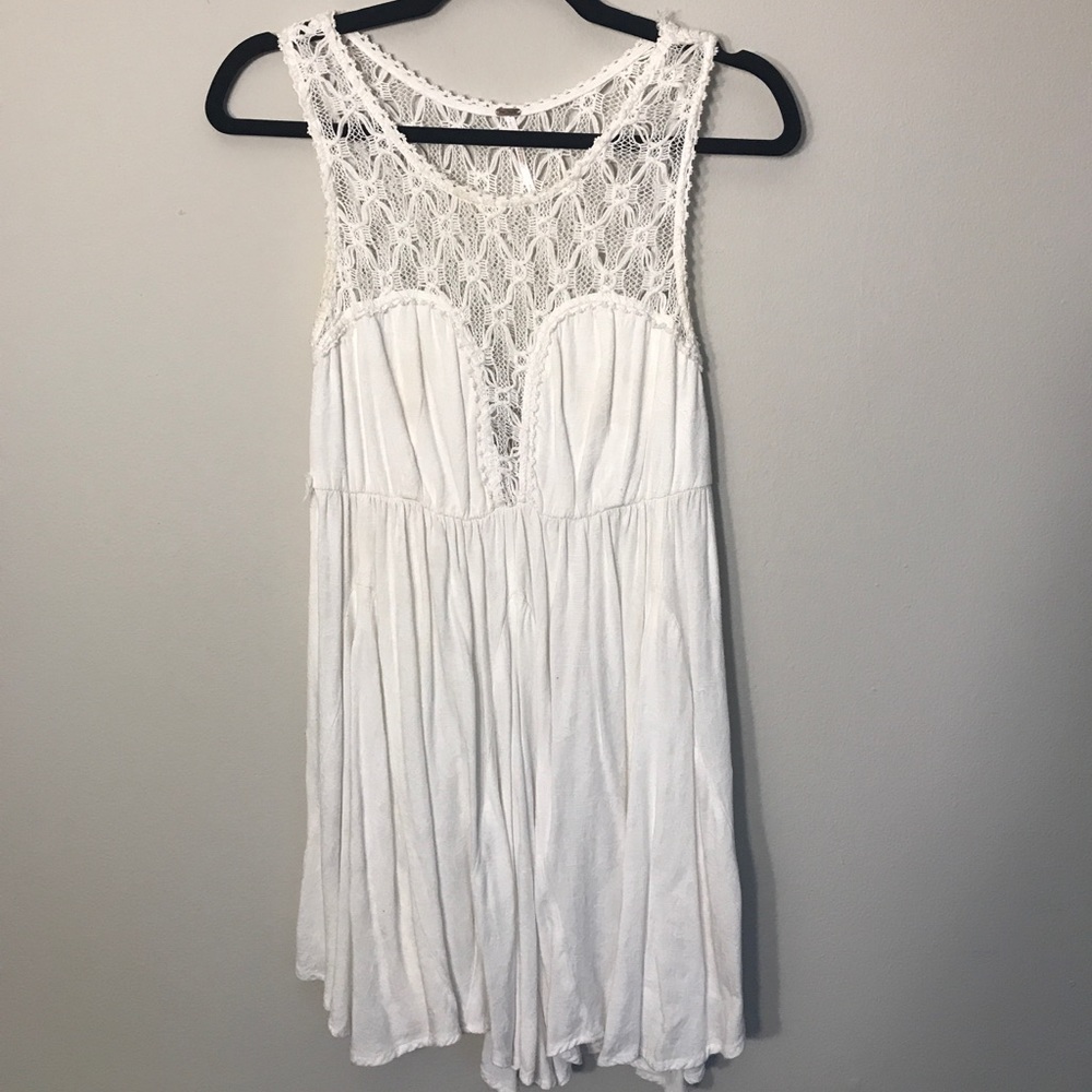 Free People White Casual Dress